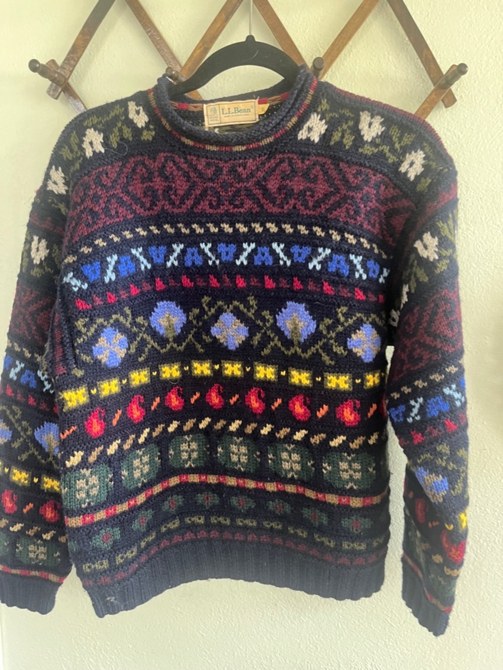 Vintage L.L. Bean 100% Wool Sweater